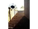 The side yard provides space and is enclosed by a block fence for added privacy at 4722 S 238Th Ln, Buckeye, AZ 85326