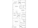 Detailed floor plan showcasing the layout of a four bedroom home with a 2-bay garage at 36545 W Maddaloni Ave, Maricopa, AZ 85138