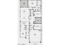 This floor plan illustrates a spacious layout, connecting the kitchen, living, and dining areas seamlessly at 12239 W Caraveo Pl, Peoria, AZ 85383