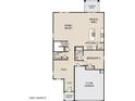 An open floorplan shows how the kitchen flows into the Gathering room at 47220 W Coe St, Maricopa, AZ 85139