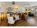 Comfortable living space showcasing an open layout, cohesive decor, and natural light at 13807 N Garden Court Dr, Sun City, AZ 85351