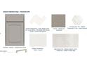 Kitchen samples showcase cabinet, countertop, backsplash, and flooring material options for your home at 12554 W Luxton Ln, Avondale, AZ 85323