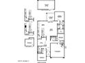 Detailed floor plan showcasing the layout of the home's first floor and outdoor spaces at 12633 W Luxton Ln, Avondale, AZ 85323