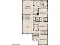 Layout of the second floor including Primary Bedroom, 3 bedrooms, 2 baths and a loft at 47186 W Coe St, Maricopa, AZ 85139