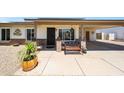 Inviting front porch with a comfortable bench and well-maintained entrance at 730 W Curry St, Chandler, AZ 85225