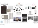 A design featuring fixtures including a sink, oven, dishwasher, cooktop, water heater and door at 2482 W Rowel Rd, Phoenix, AZ 85085