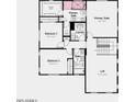 Upstairs floorplan showcases a primary suite, two additional bedrooms, a loft, and a convenient laundry room at 8807 W Pasadena Ave, Glendale, AZ 85305