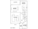 First-floor layout showing a two-bay garage, great room, and covered patio at 11952 W Calle De Pompas --, Peoria, AZ 85383