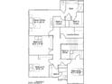 Second-floor layout displaying bedrooms, bathrooms, laundry room, and owner's suite at 11952 W Calle De Pompas --, Peoria, AZ 85383