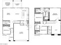 Detailed floorplan showcasing the layout of the home with bedrooms, kitchen, living spaces, and garage at 20756 N 224Th Ave, Surprise, AZ 85387