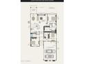 Floor plan highlighting the home's layout, including the kitchen, living spaces, and bedrooms at 25968 W Tina Ln, Buckeye, AZ 85396