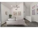 Bright, modern living room featuring high ceilings and neutral decor at 1633 E Lakeside Dr # 127, Gilbert, AZ 85234