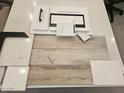 Display of interior design materials with modern hardware and warm tones at 2559 E Virginia Cir, Mesa, AZ 85213