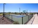 Pickle ball courts are located next to a playground and walking path at 19195 N Los Gabrieles Way, Maricopa, AZ 85138