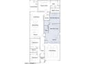 Layout of a single-story home featuring an open-concept living area, owner's suite, and next gen suite at 23073 E Saddle Way, Queen Creek, AZ 85142