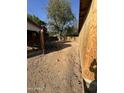 A view of the spacious backyard featuring desert plants and a wood fence around the perimeter at 4418 N 19Th Pl, Phoenix, AZ 85016