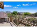 Balcony view showcases the desert landscape and mountain views at 10329 E Star Of The Desert Dr, Scottsdale, AZ 85255