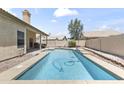 Inviting backyard with a private pool, perfect for relaxation and outdoor entertaining at 351 N Danyell Dr, Chandler, AZ 85225