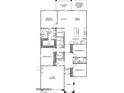 Detailed floor plan showcasing the layout of the home's bedrooms, kitchen, and living spaces at 22631 W Irma Ln, Surprise, AZ 85387
