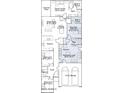 Detailed floor plan showcasing the layout of the home, including bedrooms, kitchen, and garage at 23334 W Mobile Ln, Buckeye, AZ 85326