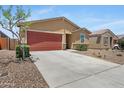 Inviting single-story home with a spacious driveway and desert-style landscaping at 4628 W Greenleaf Dr, San Tan Valley, AZ 85144