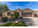 Single-story home featuring low-maintenance landscaping and a private driveway, blending style with convenience at 17562 W Desert Sage Dr, Goodyear, AZ 85338