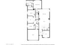 Detailed floor plan showcasing the layout of the home, including bedrooms, bathrooms, and living areas at 25560 N 164Th Dr, Surprise, AZ 85387