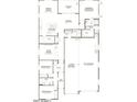Detailed floor plan showcasing the layout with bedrooms, kitchen, living spaces, and garage at 18676 E Helian Dr, Gold Canyon, AZ 85118