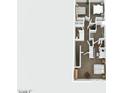 Detailed second floor plan showcasing bedrooms, bathrooms, closets, and stair layout at 2628 S Voyager Dr # 104, Gilbert, AZ 85295