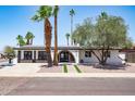 Beautiful home boasts mature palm trees, a unique arched entrance, and well-maintained desert landscaping at 3646 W Brown St, Phoenix, AZ 85051