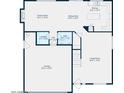 Floor plan showing layout of first story of home including kitchen, living room, and garage at 2634 S 63Rd Dr, Phoenix, AZ 85043