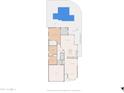 Detailed floorplan showcasing layout of the home with the pool, patio, and room placements at 4605 E Swilling Rd, Phoenix, AZ 85050