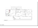 Detailed floor plan featuring four bedrooms, three bathrooms, a modern kitchen, and an expansive living area at 48451 N 27Th Ave, New River, AZ 85087