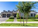 Daytime view of the home's exterior with a manicured lawn and neatly trimmed landscaping at 3684 E Boot Track Trl, Gilbert, AZ 85296