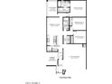 Layout of a spacious, single-level floor plan with kitchen, bedrooms, and garage at 38055 W Excussare Way, Maricopa, AZ 85138