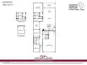Floor plan of the Newport model at North Copper Canyon with four bedrooms, flex space, and a three-car garage at 18161 W Cielo Grande Ave, Surprise, AZ 85387