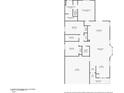 Detailed floor plan showing the layout of the home, including bedrooms, bathrooms, and living spaces at 24229 W Tonto St, Buckeye, AZ 85326