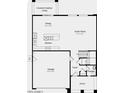 Layout of the first floor that features garage, kitchen, dining, and great room at 14394 W Calle Lejos --, Surprise, AZ 85387