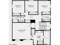 Layout of the second floor featuring the Primary Suite, Bath, and three Bedrooms at 14394 W Calle Lejos --, Surprise, AZ 85387