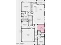 Detailed floor plan showcasing layout of bedrooms, bathrooms, kitchen, living spaces, and flex spaces at 14403 W Sand Hills Rd, Surprise, AZ 85387