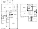 Detailed floor plan showcasing the layout of the home's first and second floors at 2968 E Mecklenburg Way, San Tan Valley, AZ 85143
