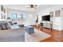 Bright living room with views, comfortable seating, modern furnishings and stylish decor at 1233 E El Camino Dr, Phoenix, AZ 85020