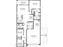 Detailed floor plan showcasing the layout with multiple bedrooms, baths, kitchen, great room, and garage at 24047 W Cocopah St, Buckeye, AZ 85326