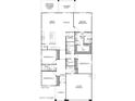 This spacious open-concept floor plan includes four bedrooms, a main floor, and a two-car garage at 3013 E Mecklenburg Way, San Tan Valley, AZ 85143