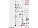 Detailed floorplan showcasing an open-concept living space, primary suite, a two-car garage, and a covered outdoor living area at 11328 N 170Th Ln, Surprise, AZ 85388
