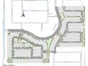 Overhead community map of the neighborhood featuring home lots and street names at 17018 W Shangri La Rd, Surprise, AZ 85388