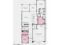 Detailed floorplan showcasing the layout of the home, including the kitchen and bedrooms at 17018 W Shangri La Rd, Surprise, AZ 85388
