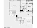 Upstairs floorplan showcasing the bedroom and loft locations at 17018 W Shangri La Rd, Surprise, AZ 85388