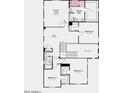 Detailed floorplan of the home's second level with bedrooms, loft, and bathrooms at 17604 W Georgia Ave, Litchfield Park, AZ 85340