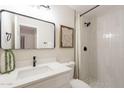 Stylish bathroom with a shower, vanity, and contemporary fixtures at 1301 N 44Th St, Phoenix, AZ 85008